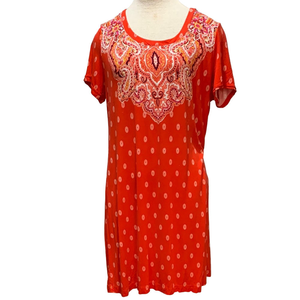 Soma sz L red soft and stretchy nightgown